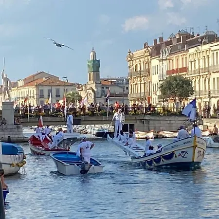 Escale Paisible A Sete, Belle Terrasse Vue Sur 아파트